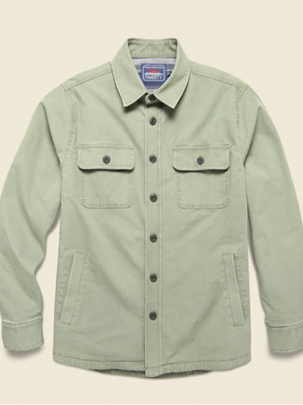 Faherty Stretched Blanket Lined CPO Jacket Medium